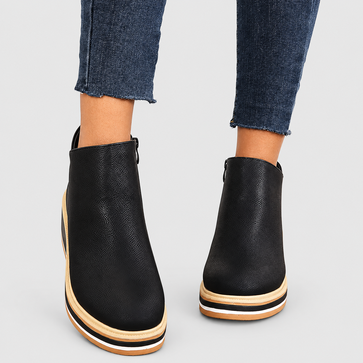 Sabine | Women’s Platform Wedge Ankle Boots — product detail 15