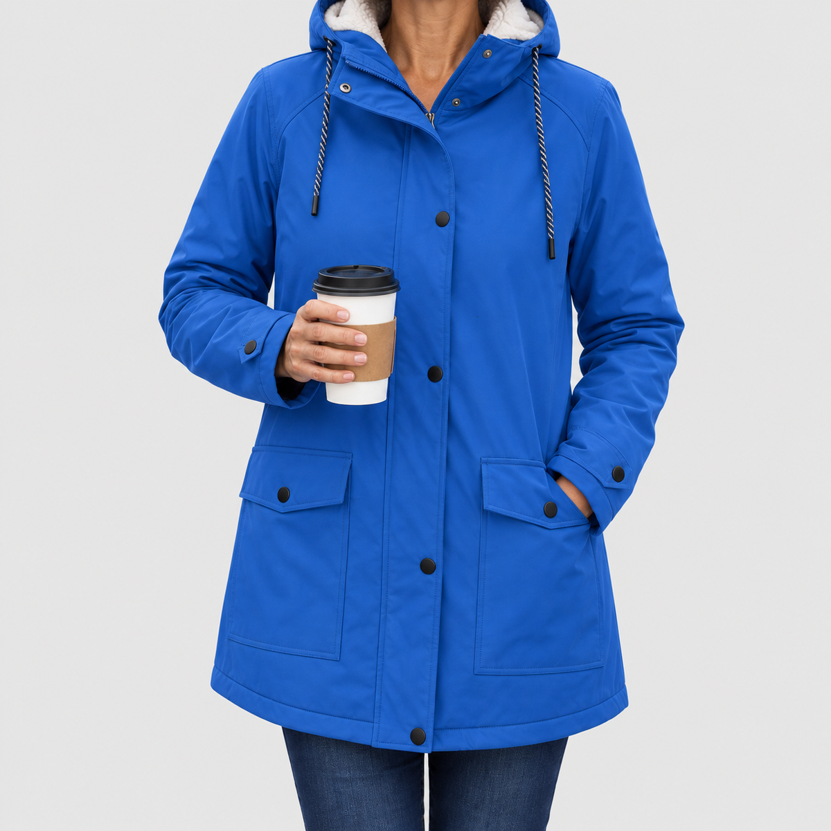Sadella | Women’s Sherpa-Lined Hooded Parka — product detail 3