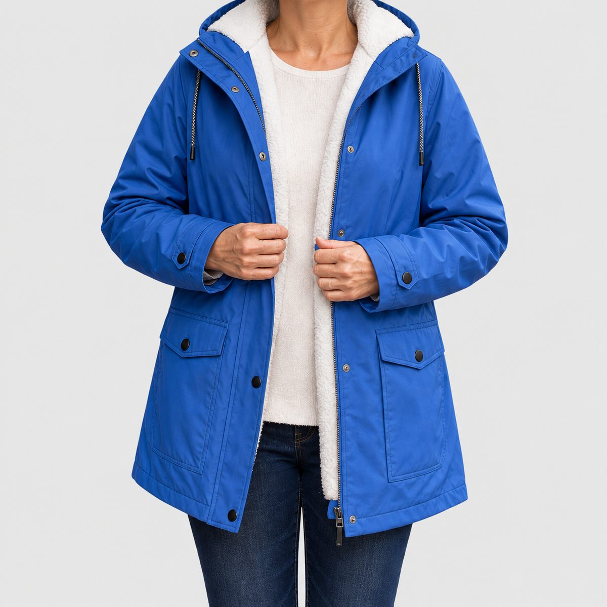 Sadella | Women’s Sherpa-Lined Hooded Parka — product detail 4