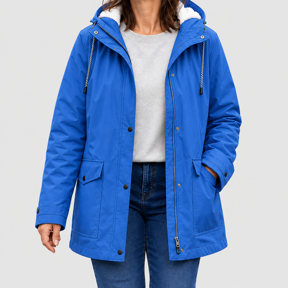 Sadella | Women’s Sherpa-Lined Hooded Parka — product detail 5