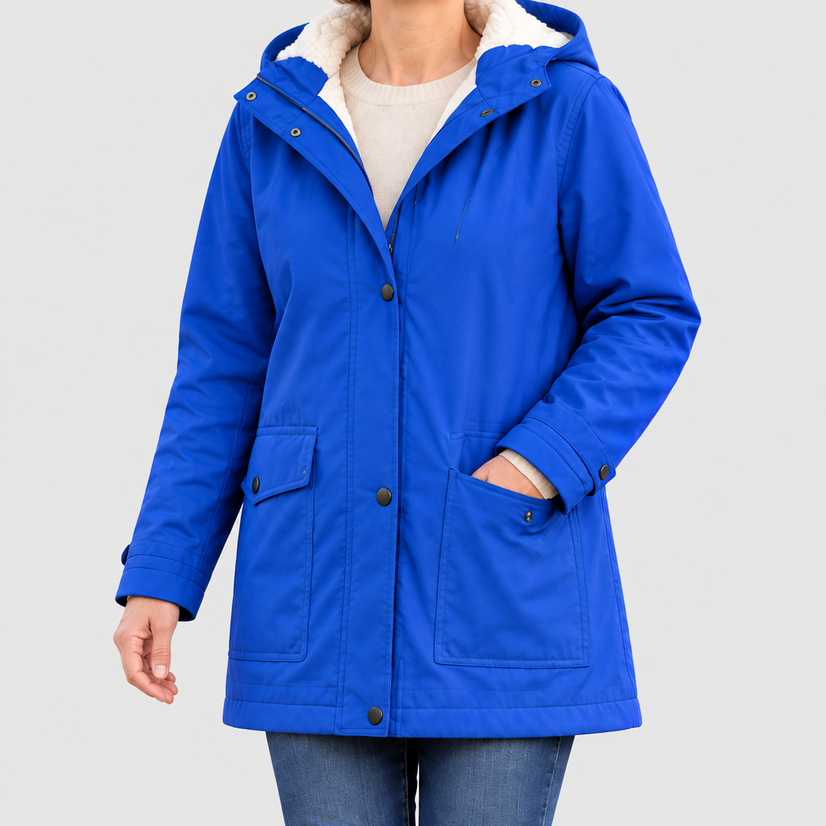 Sadella | Women’s Sherpa-Lined Hooded Parka — product detail 11