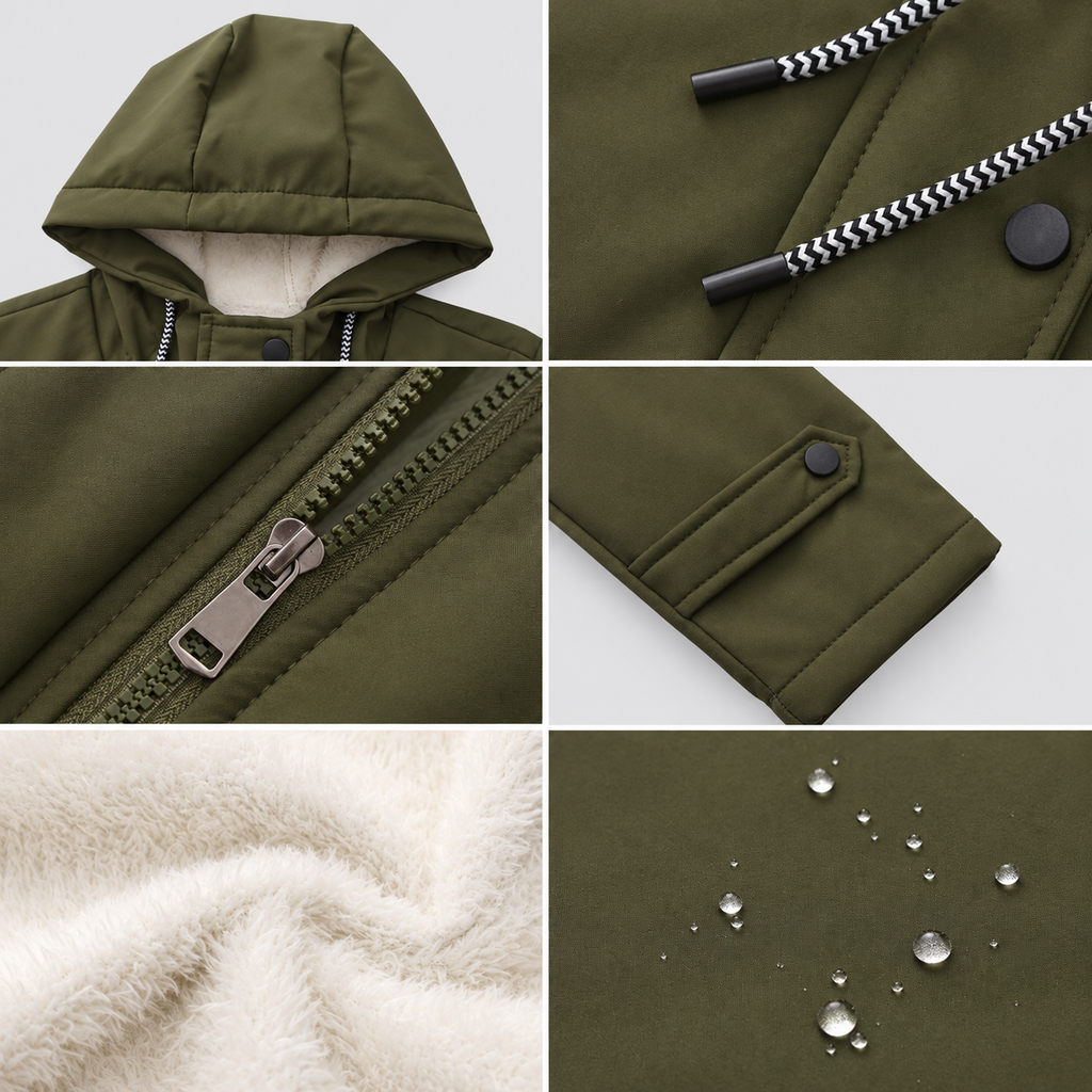 Sadella | Women’s Sherpa-Lined Hooded Parka — product detail 18