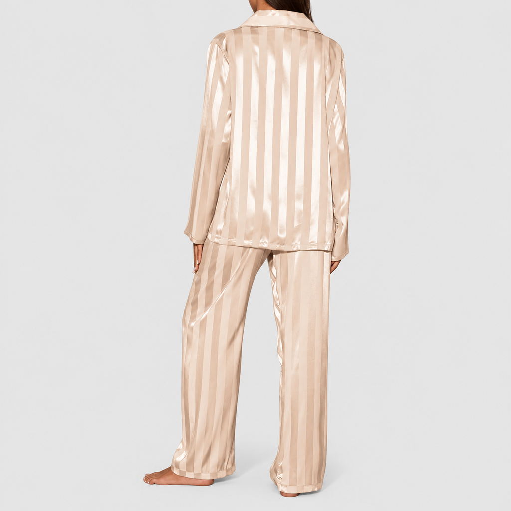 Seraphine-Rose | Women’s Satin Long-Sleeve Pyjama Set — product detail 3