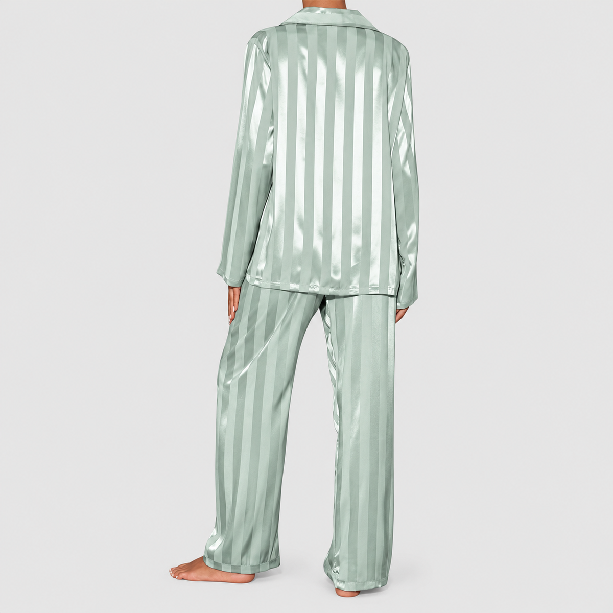 Seraphine-Rose | Women’s Satin Long-Sleeve Pyjama Set — product detail 5