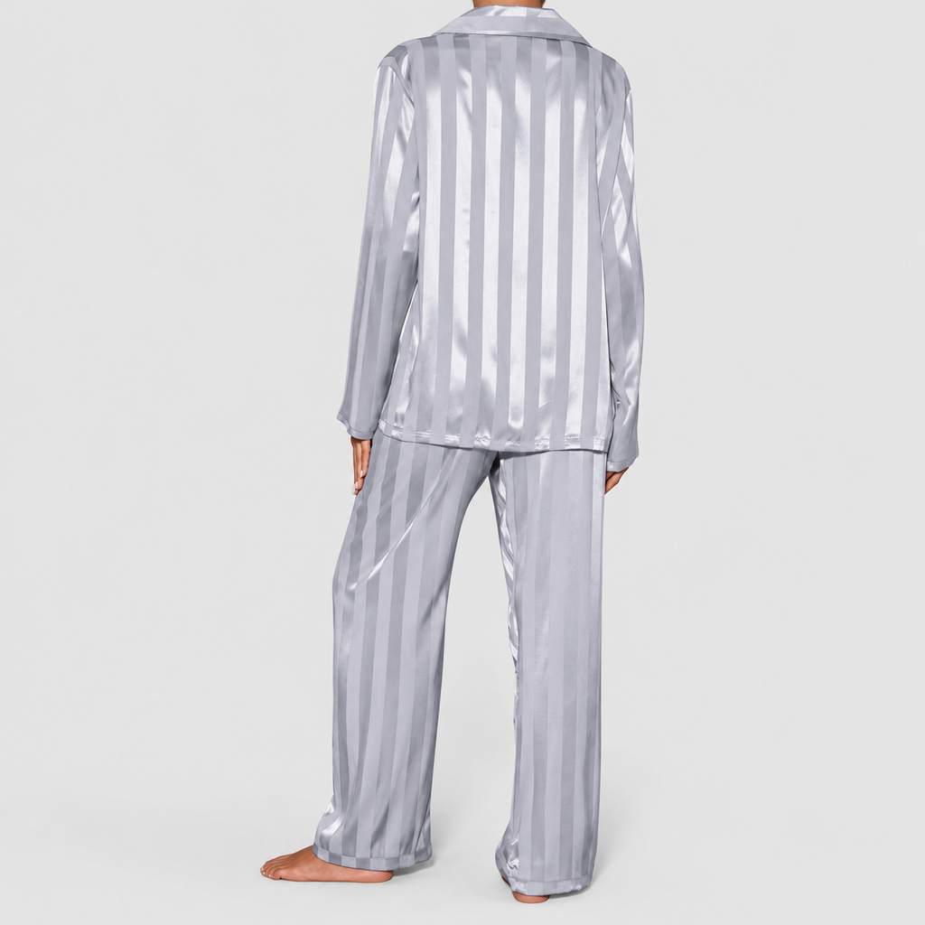 Seraphine-Rose | Women’s Satin Long-Sleeve Pyjama Set — product detail 7