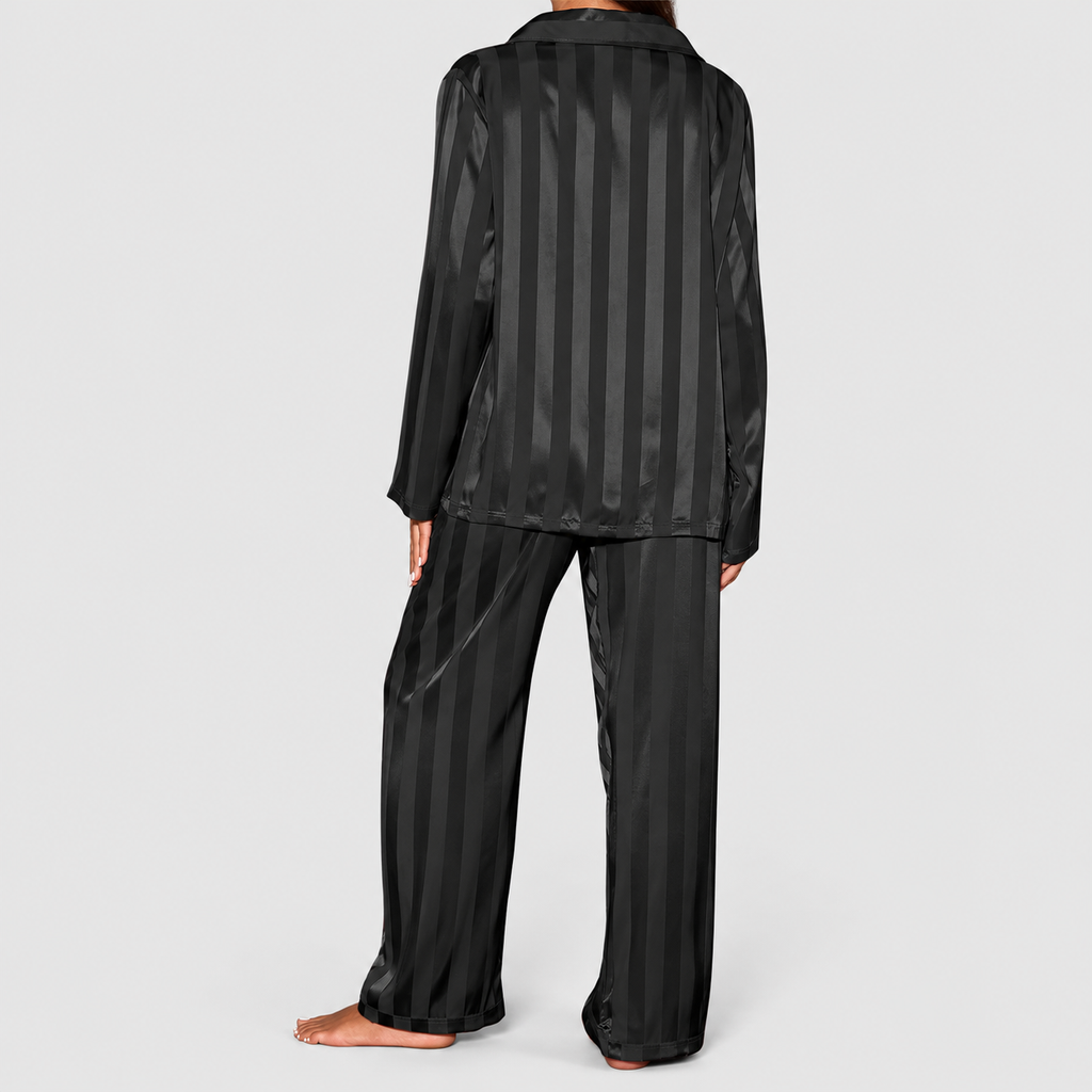 Seraphine-Rose | Women’s Satin Long-Sleeve Pyjama Set — product detail 9