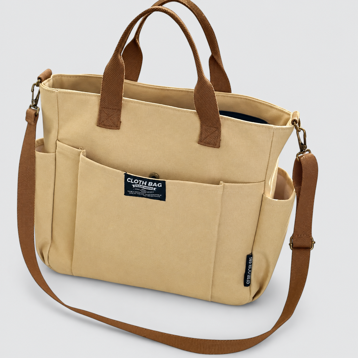 Serilda | Women’s Minimalistic Canvas Tote Bag — product detail 1