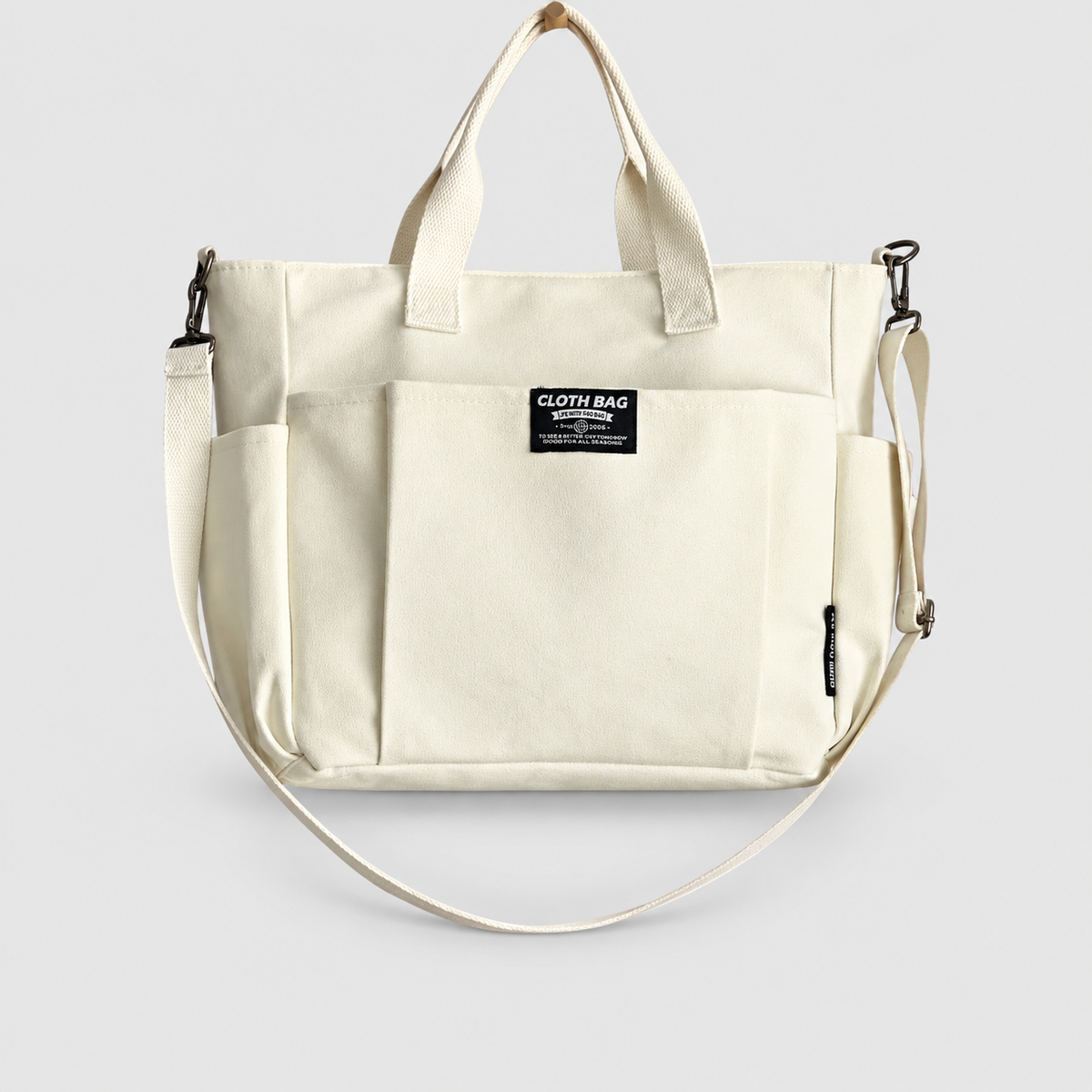 Serilda | Women’s Minimalistic Canvas Tote Bag — product detail 2
