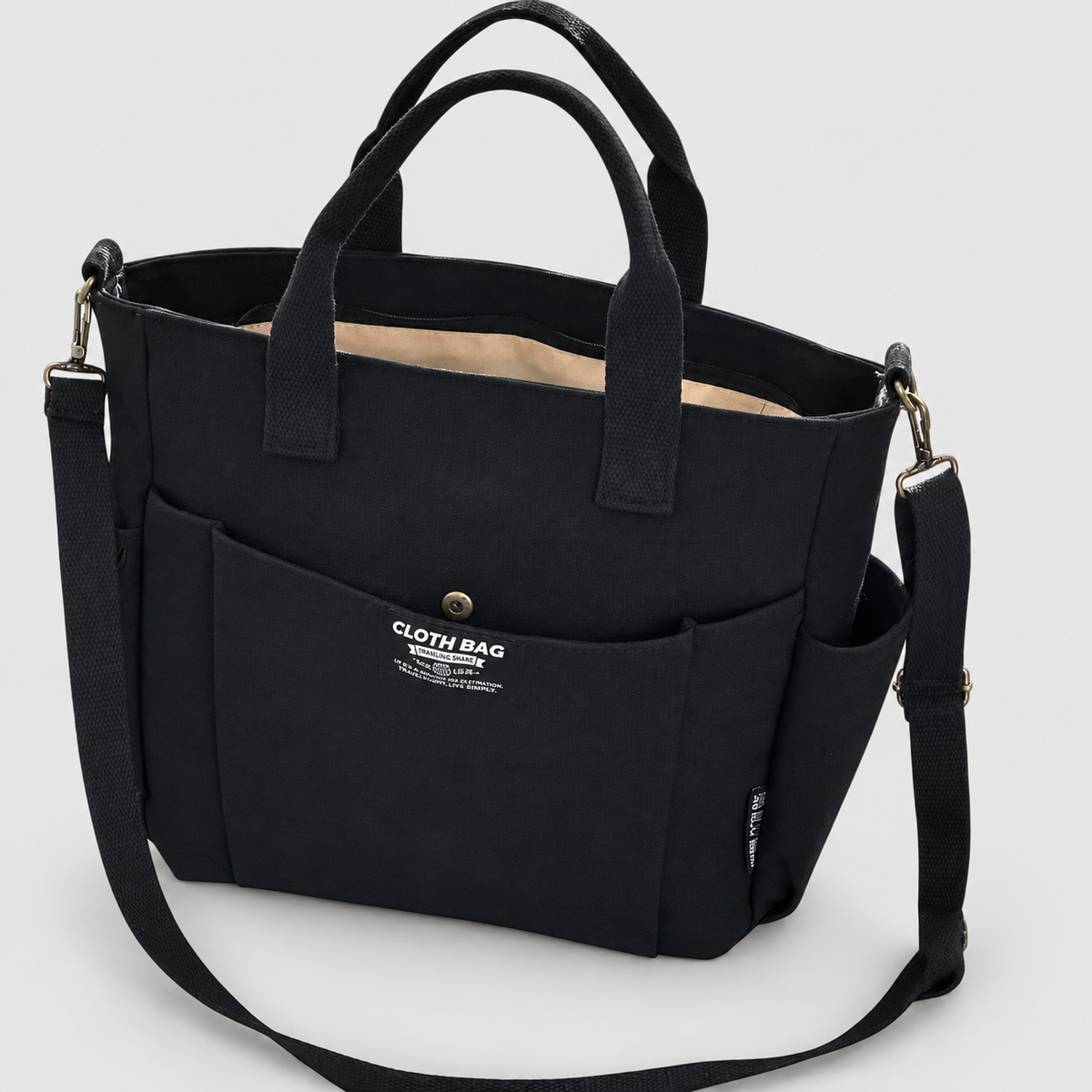 Serilda | Women’s Minimalistic Canvas Tote Bag — product detail 3