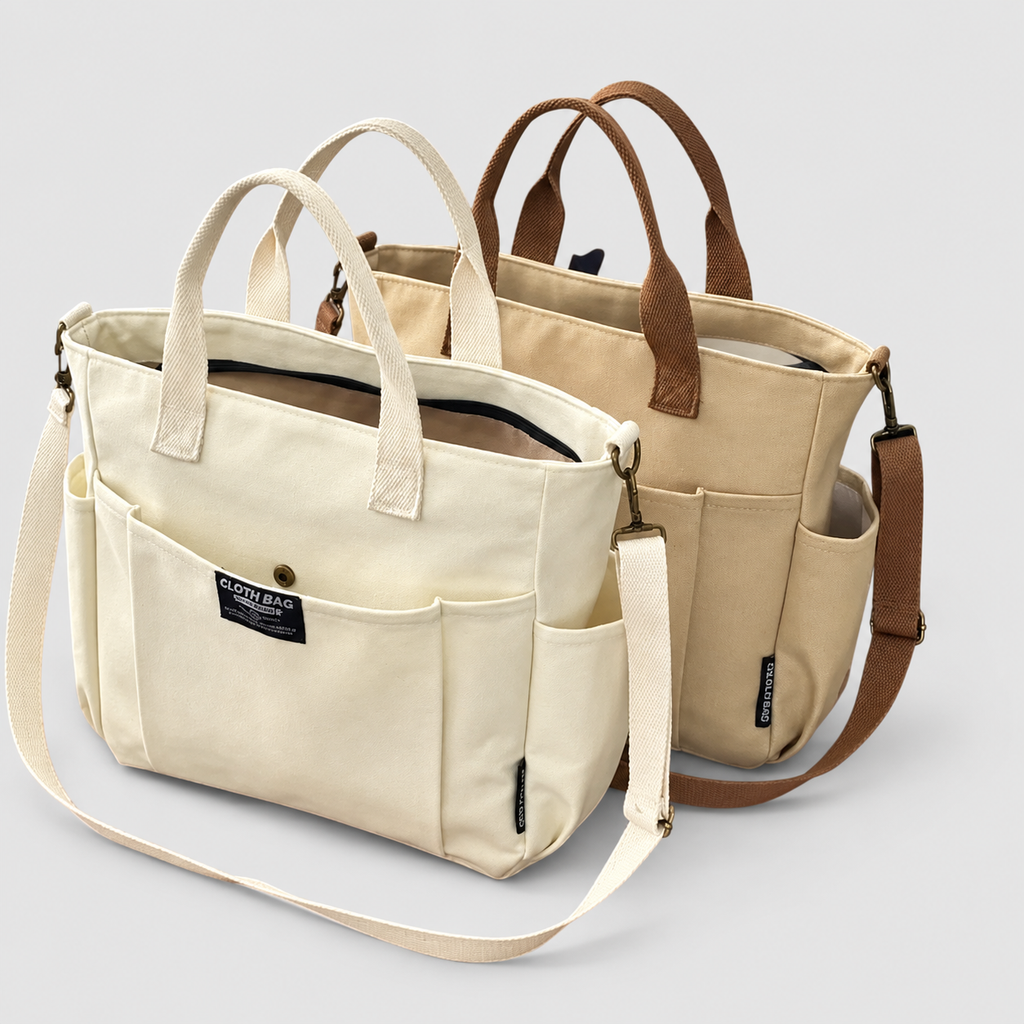 Serilda | Women’s Minimalistic Canvas Tote Bag — product detail 5