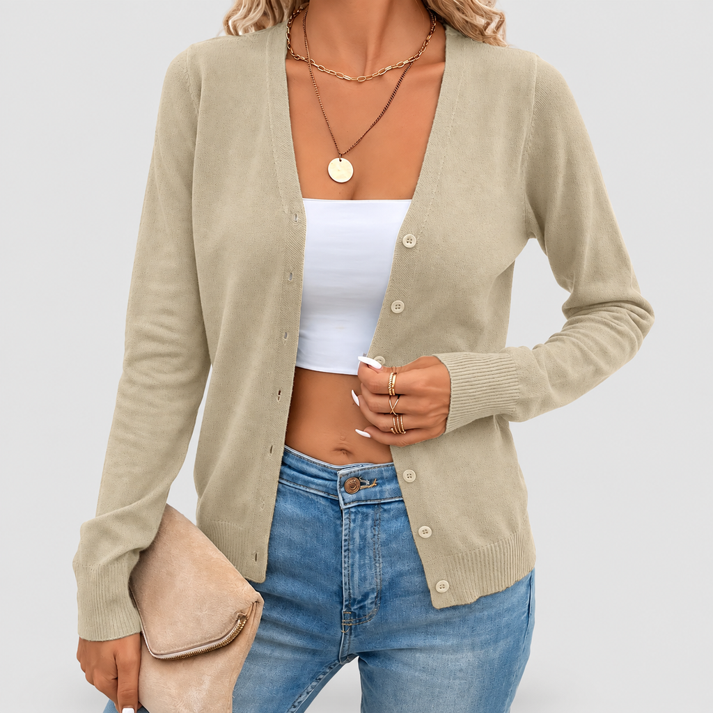 Simone | Women’s Button-Front Cardigan Sweater — product detail 5