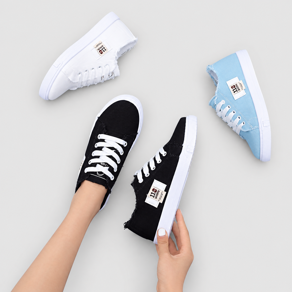 Soletta | Women’s Low-Top Lace-Up Flat Sneakers — product detail 3