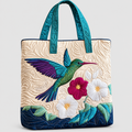 Stefania | Women’s Hummingbird and Flower Tote Bag — product detail 1
