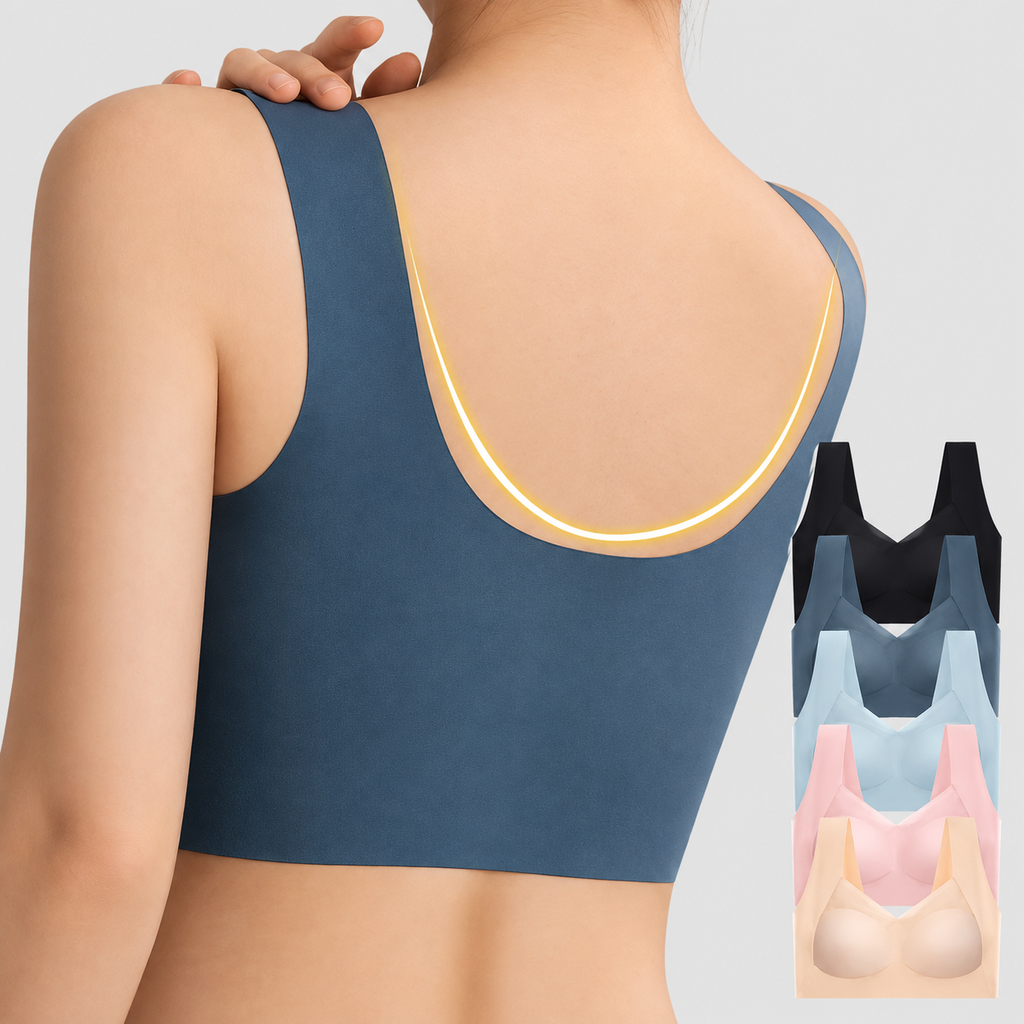 Suzette | Women’s Wide-Strap V-Neck Bra — product detail 11