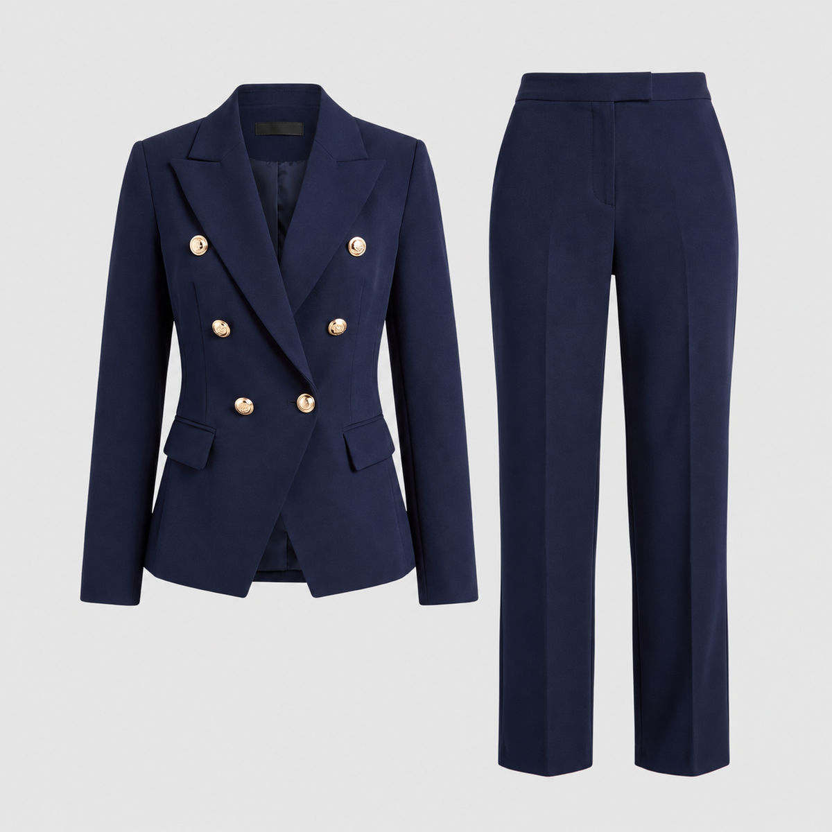 Tabea | Women’s Double-Breasted Blazer and Pants Set — product detail 1
