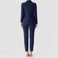 Tabea | Women’s Double-Breasted Blazer and Pants Set — Navy Blue