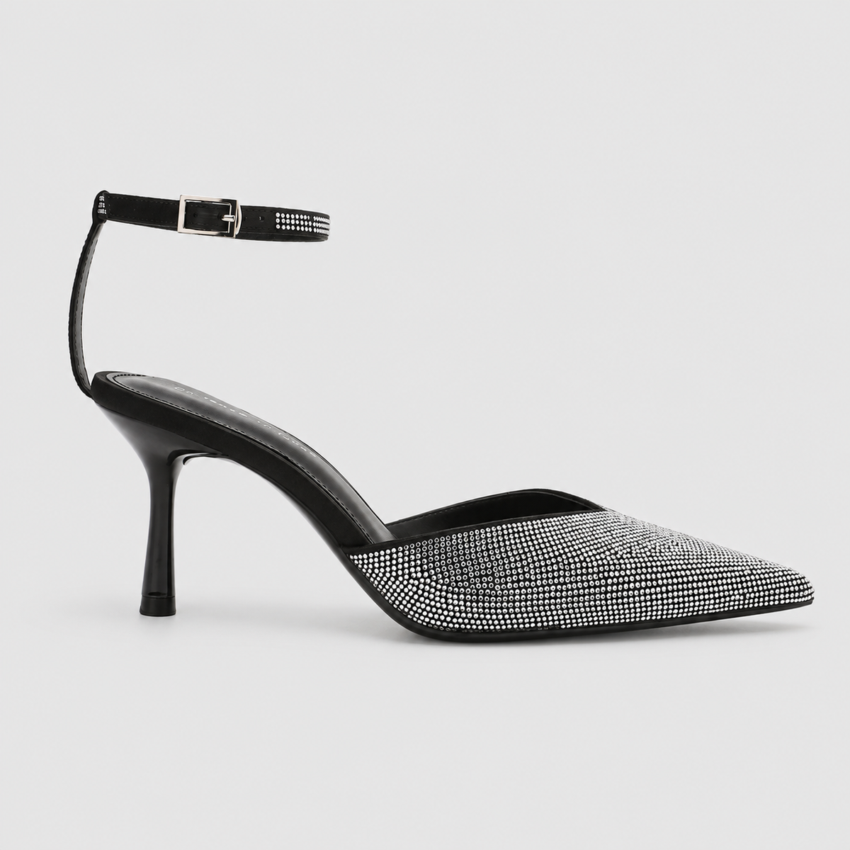 Theodora-Rose | Women’s Sparkle-Detail Pointed-Toe Ankle-Strap Heels — product detail 2
