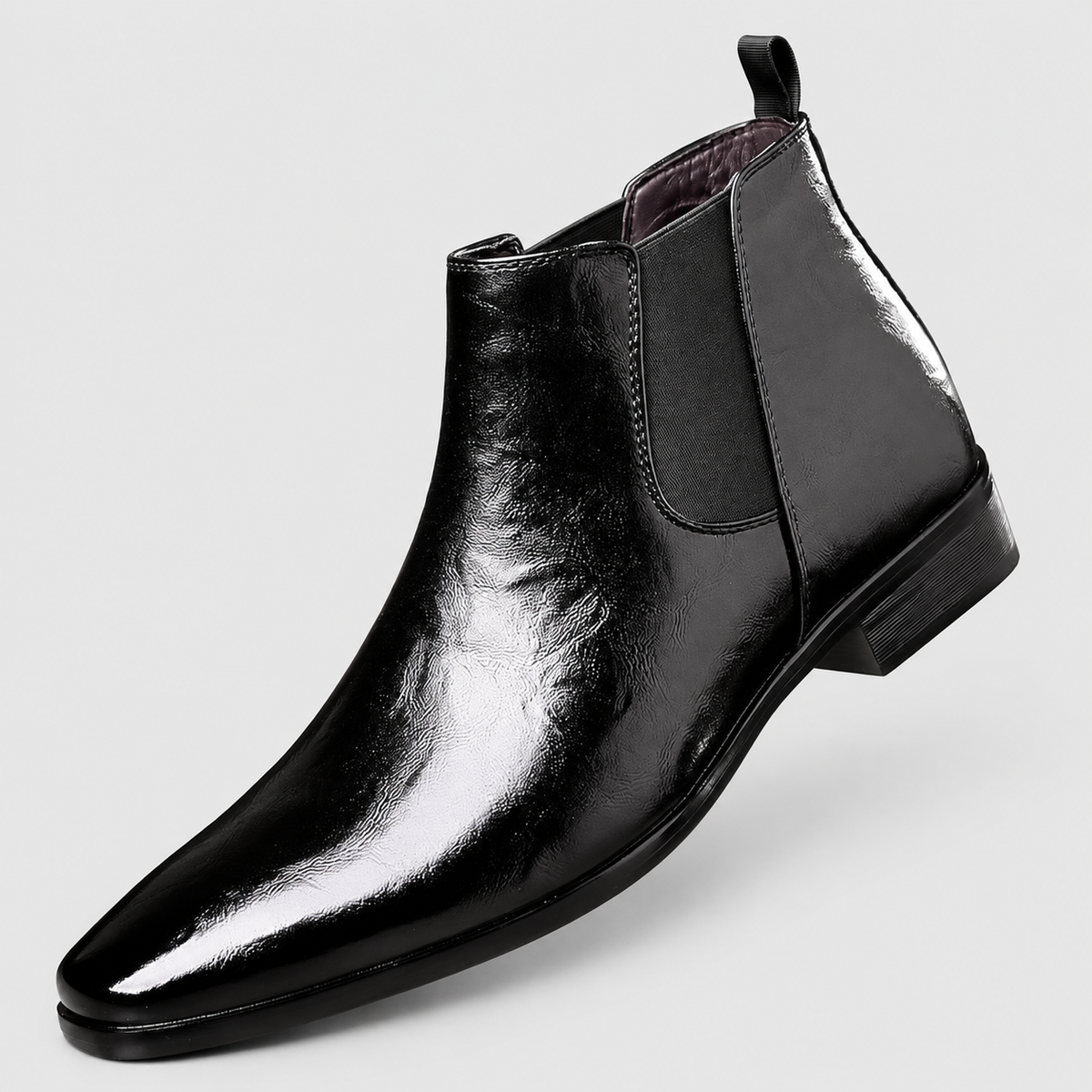 Tobias | Men’s Slip-On Chelsea Ankle Boots — Black