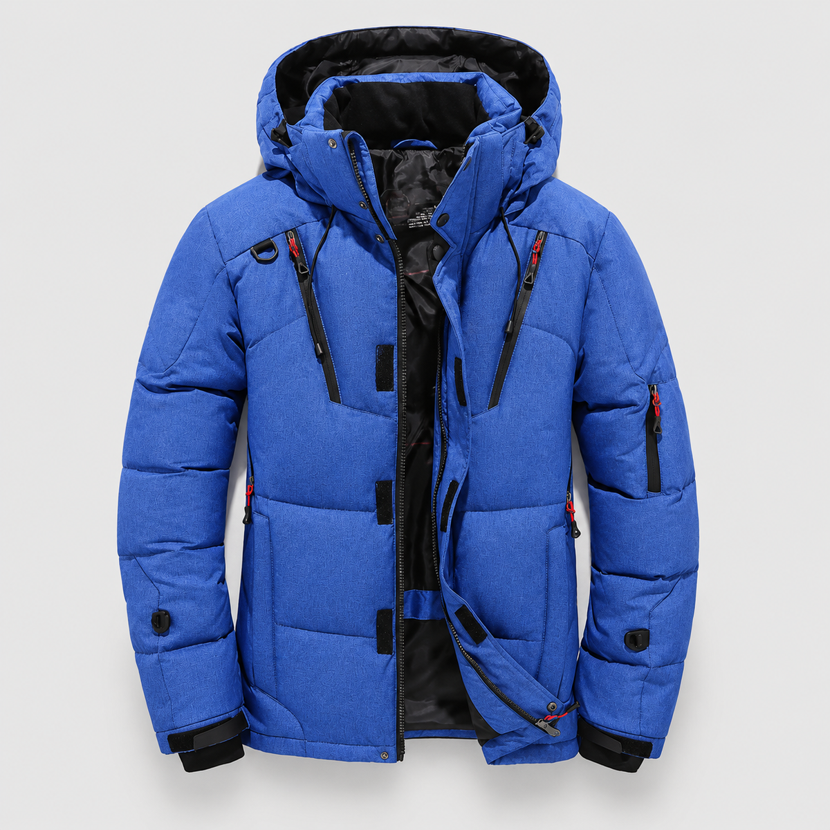 Trenton | Men’s Hooded Winter Puffer Jacket — Blue