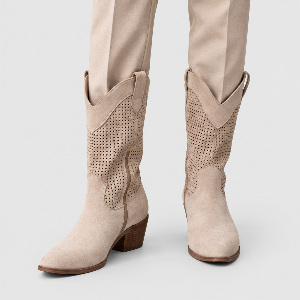 Tristana | Women’s Pointed-Toe Western Mid-Calf Boots — product detail 2