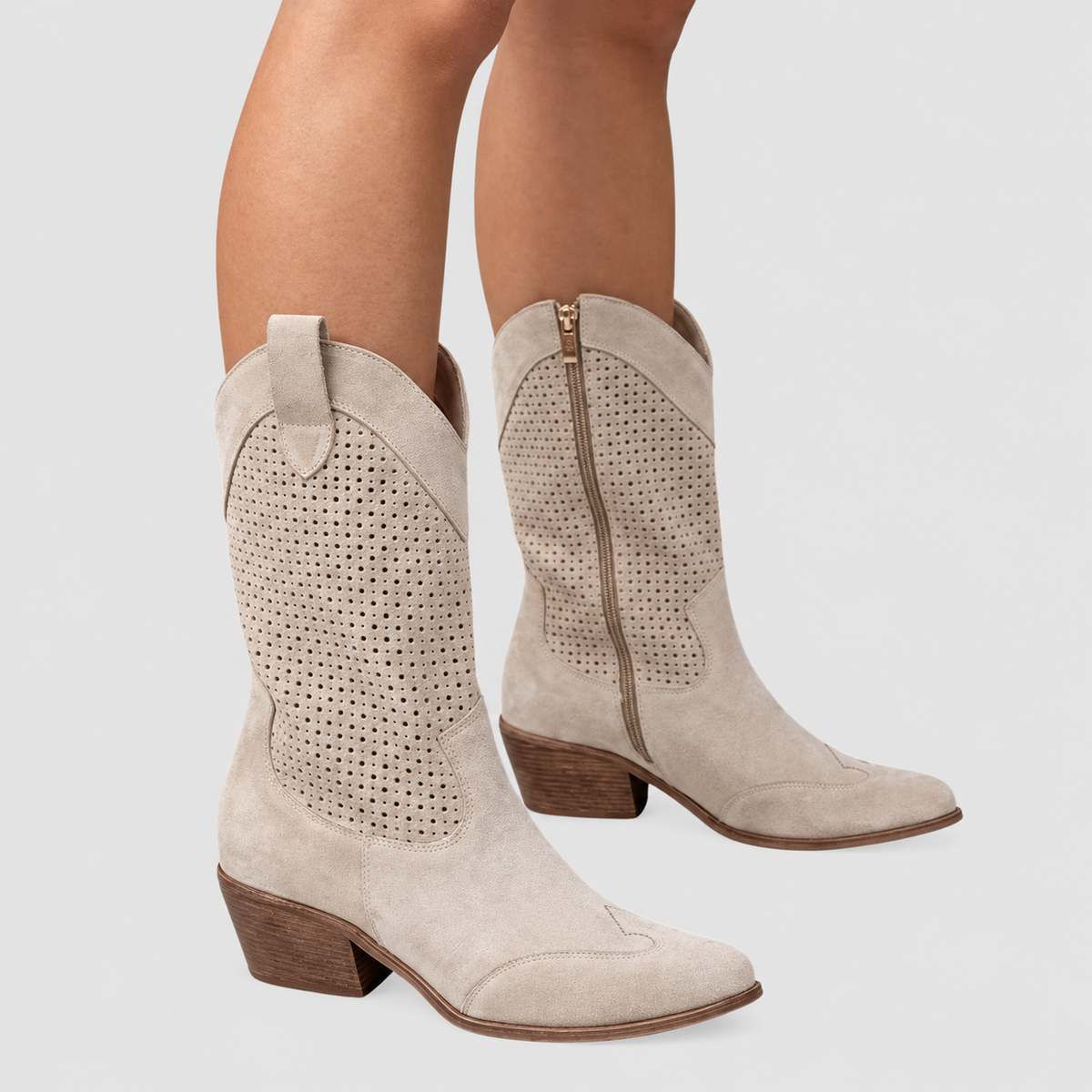 Tristana | Women’s Pointed-Toe Western Mid-Calf Boots — product detail 4