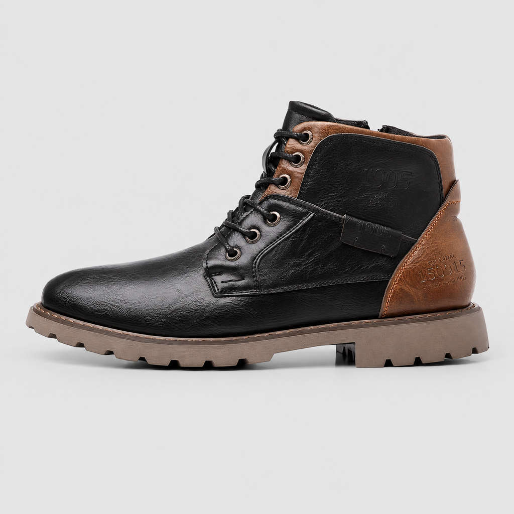 Ulric | Men’s Lace-Up Ankle Boots with Side Zip — product detail 5