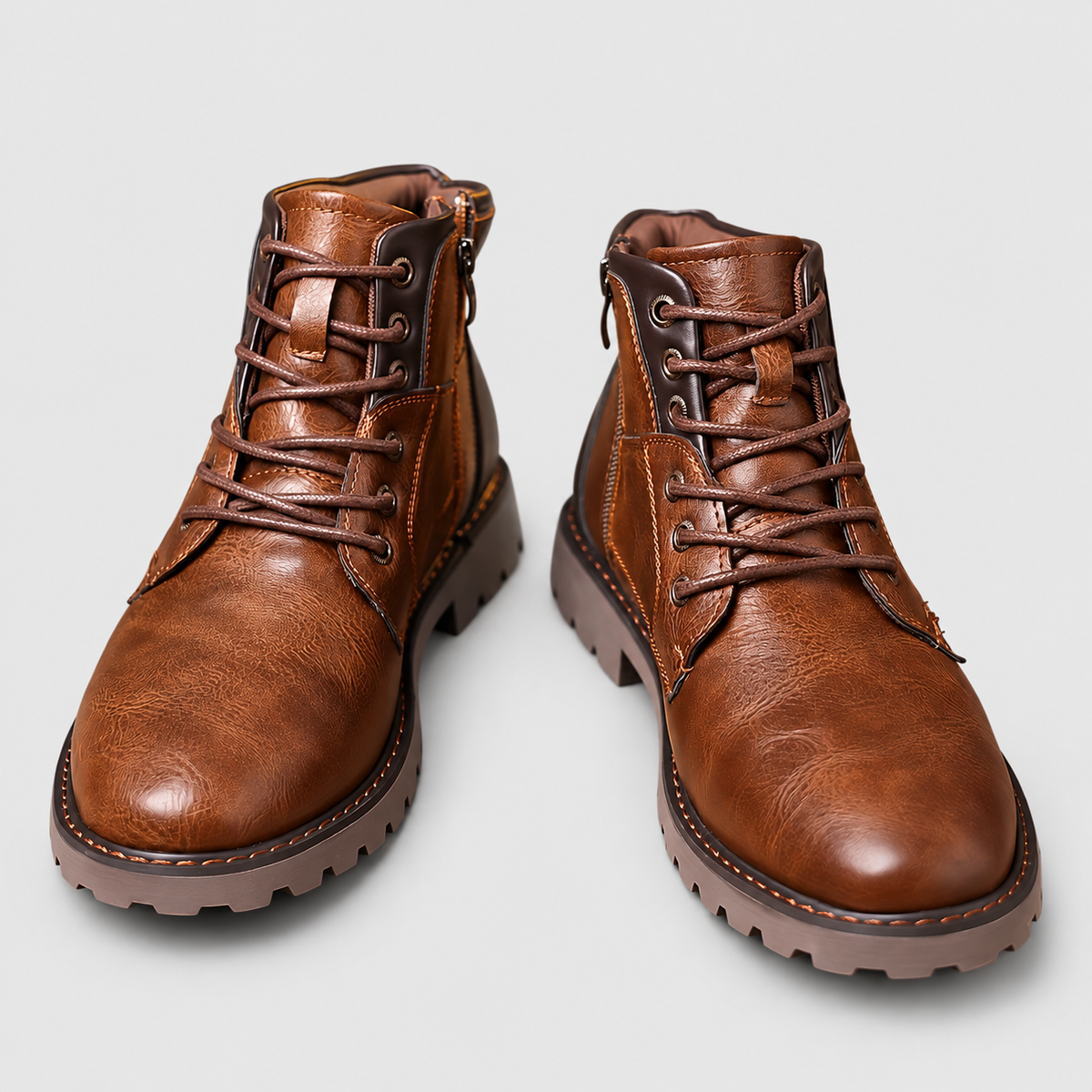 Ulric | Men’s Lace-Up Ankle Boots with Side Zip — product detail 6