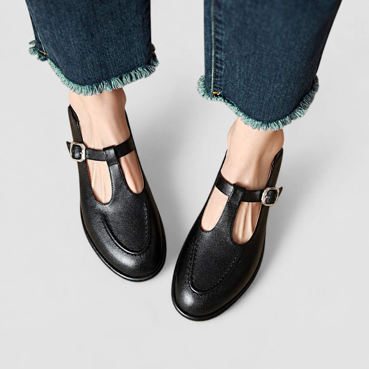 Una | Women’s Low-Heel Mary Jane Shoes — product detail 3