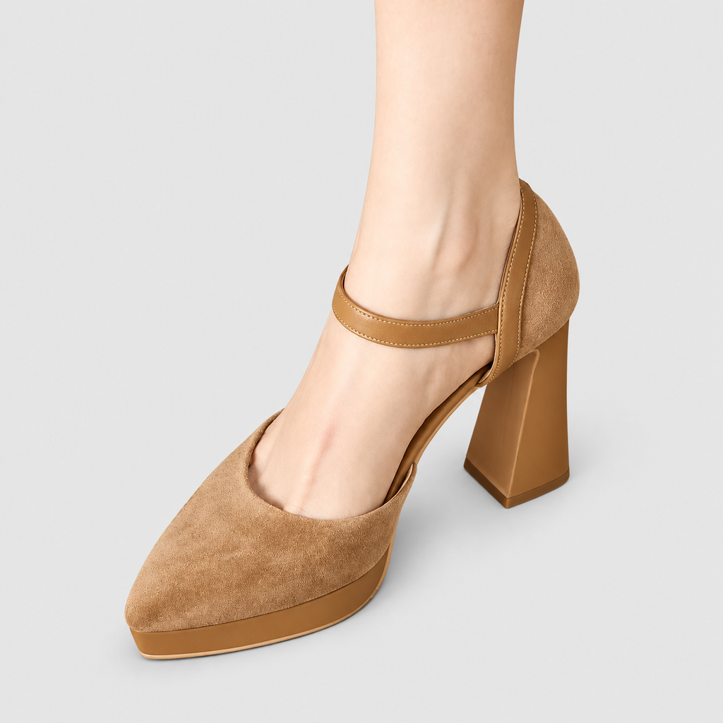 Ursa | Women’s Ankle-Strap Platform Pumps — product detail 7
