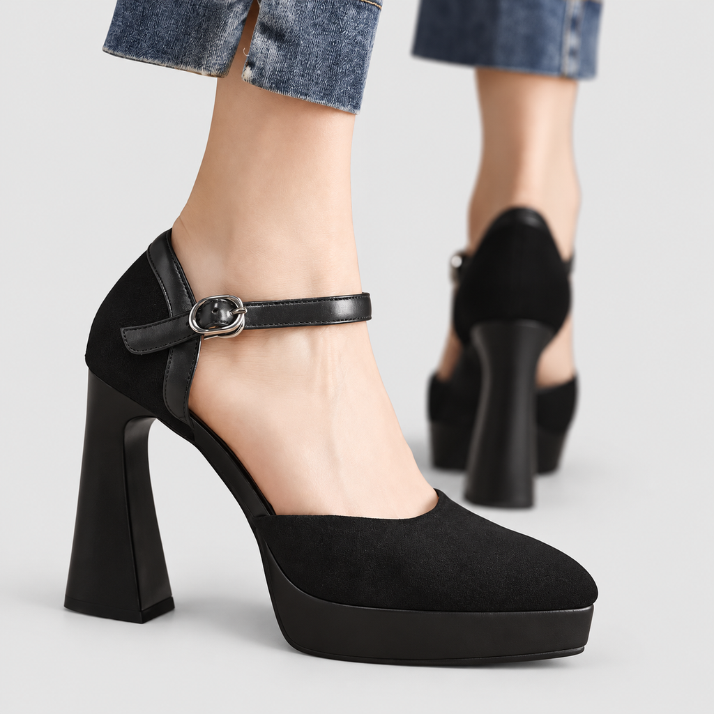 Ursa | Women’s Ankle-Strap Platform Pumps — product detail 9