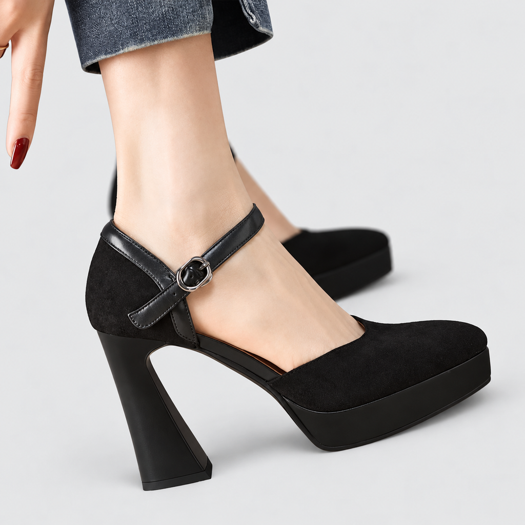 Ursa | Women’s Ankle-Strap Platform Pumps — product detail 11