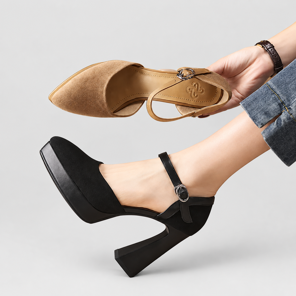 Ursa | Women’s Ankle-Strap Platform Pumps — product detail 15