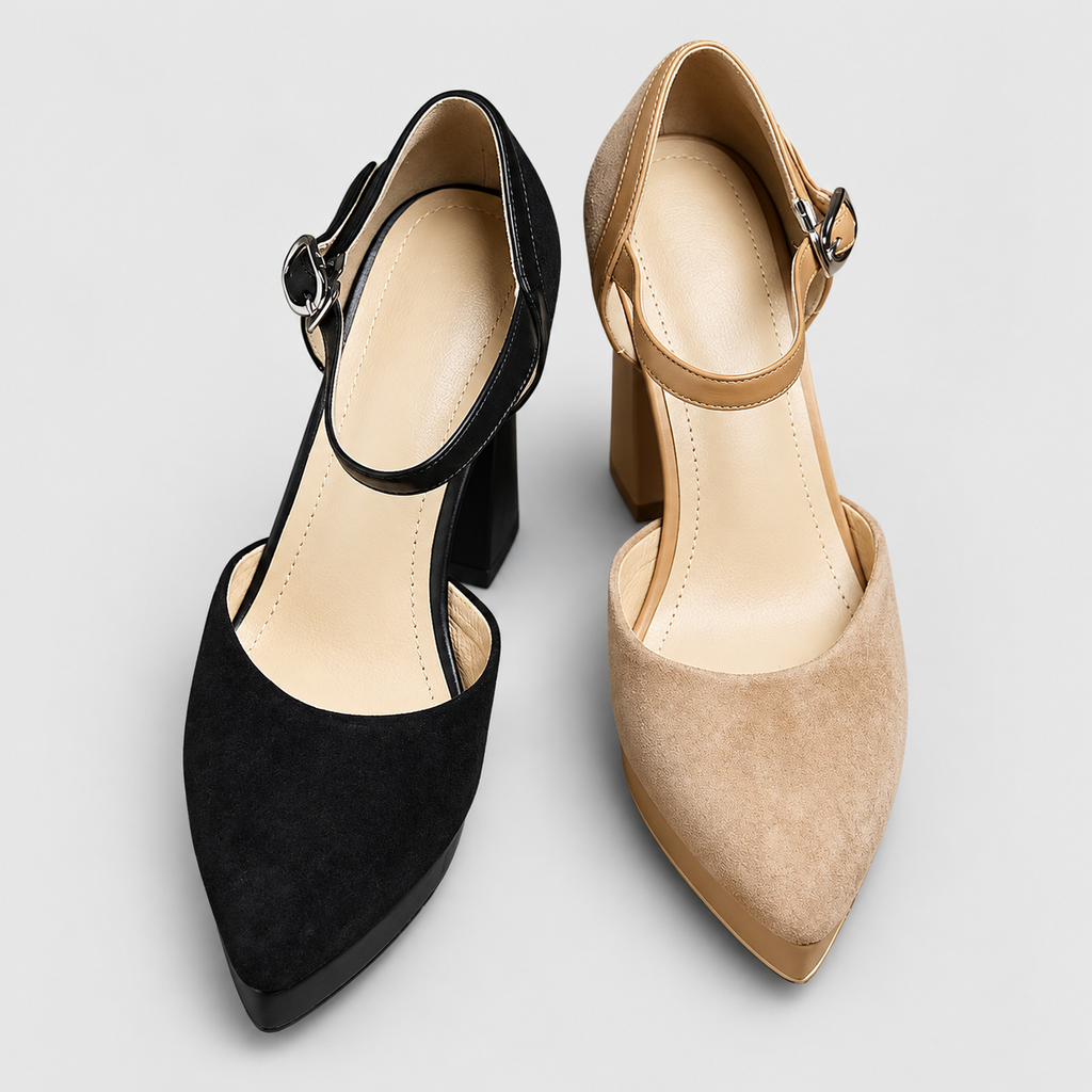 Ursa | Women’s Ankle-Strap Platform Pumps — product detail 16