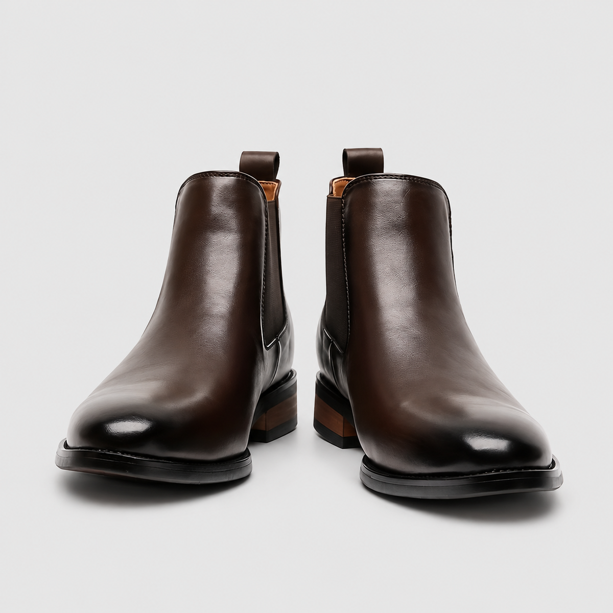 Vaughn | Men’s Side-Zip Chelsea Ankle Boots — Brown