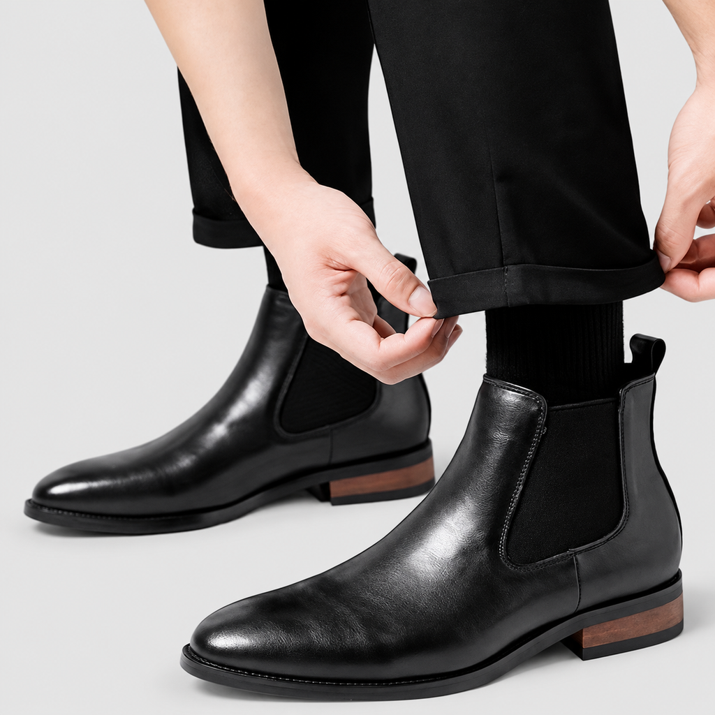 Vaughn | Men’s Side-Zip Chelsea Ankle Boots — product detail 8