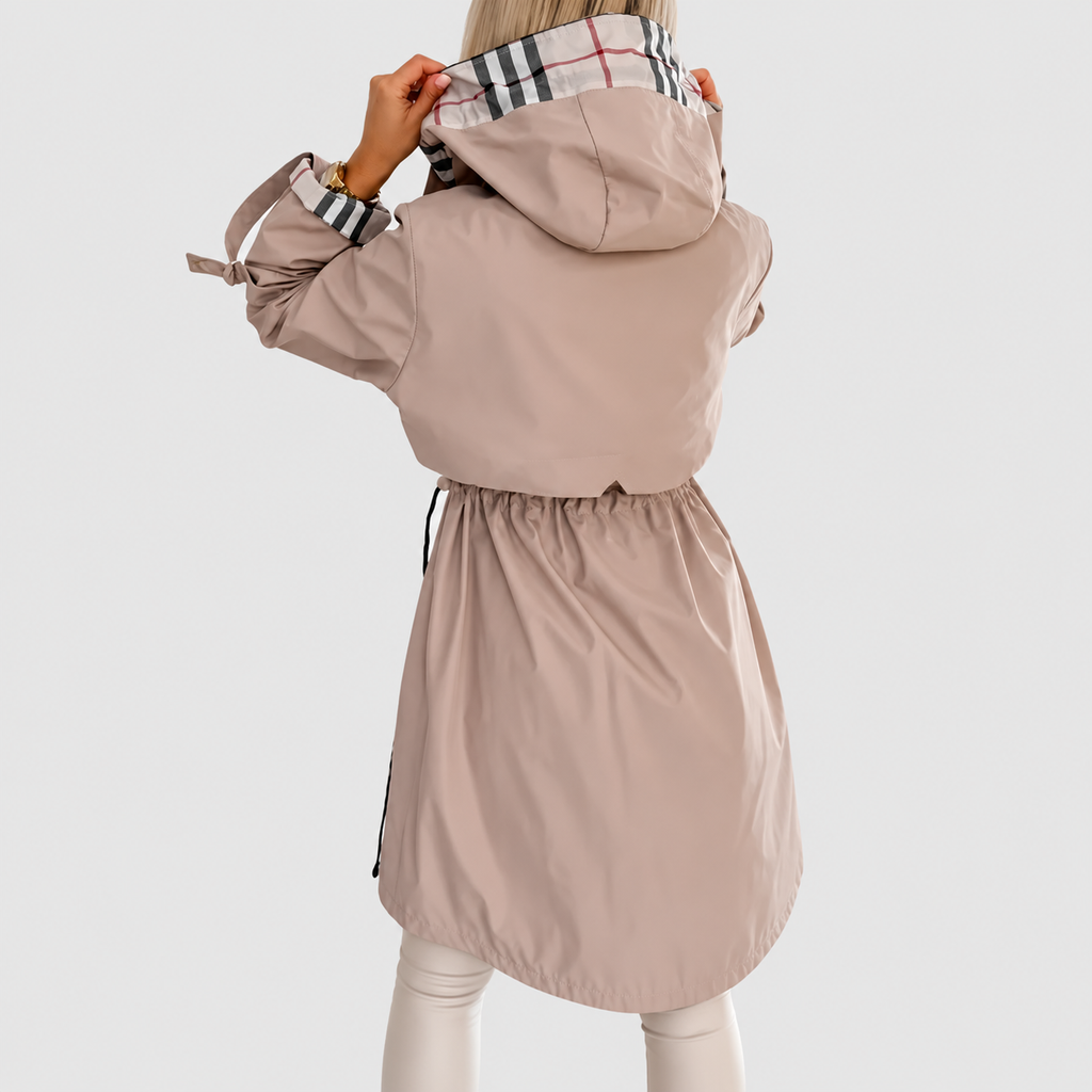 Sylvie | Women’s Hooded Zip-Front Coat — product detail view 4