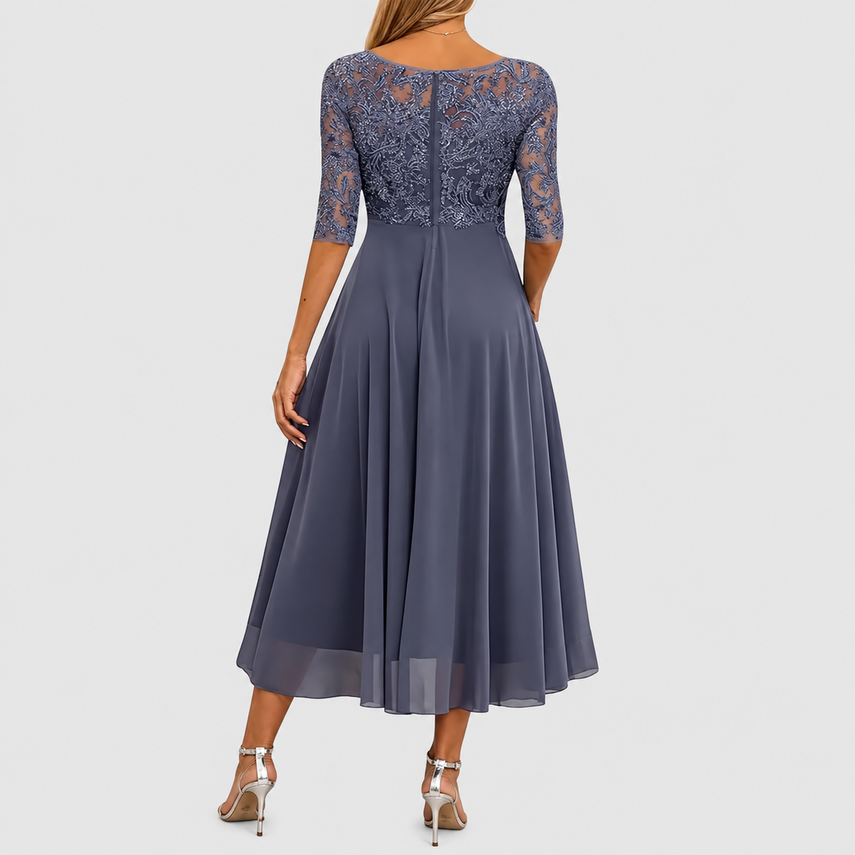 Wisteria | Women’s Lace-Bodice Occasion Dress — product detail 6