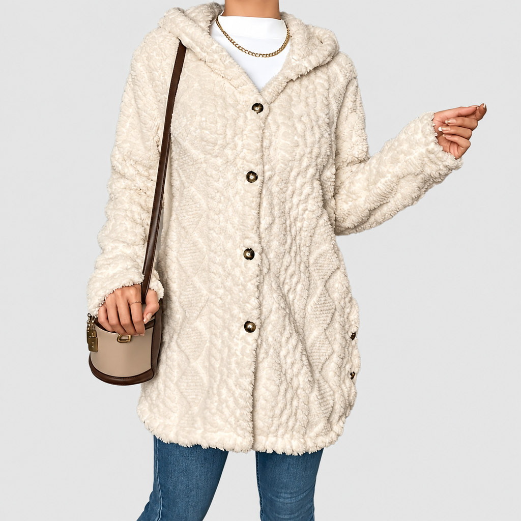 Georgia | Women’s Casual Hooded Cardigan — product detail view 10