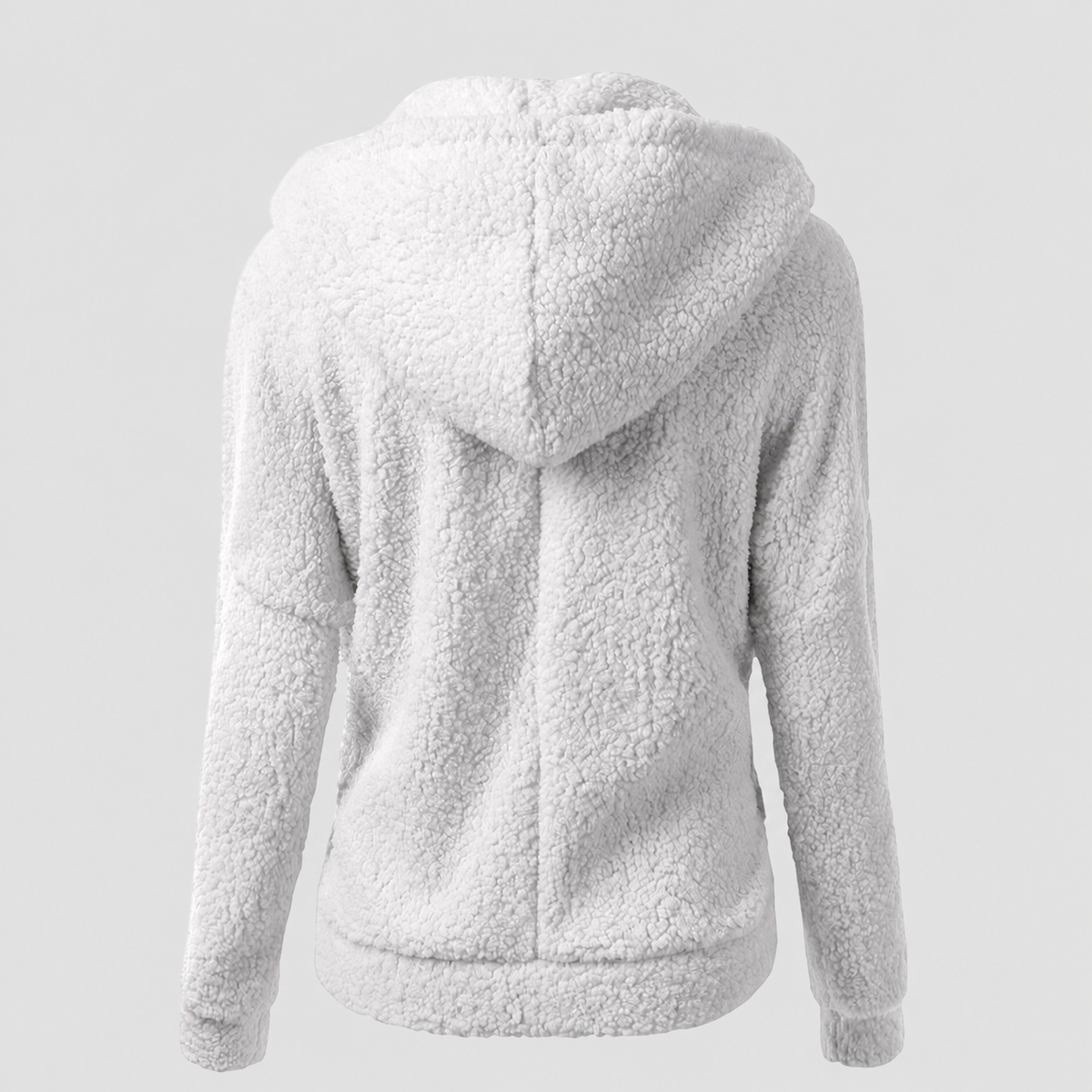 Brielle | Women’s Hooded Zip-Up Fleece Jacket — product detail view 6