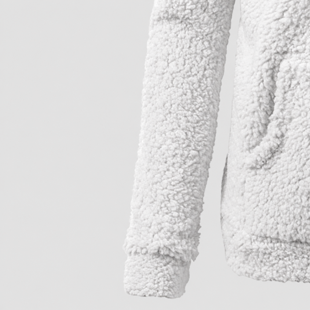 Brielle | Women’s Hooded Zip-Up Fleece Jacket — product detail view 9