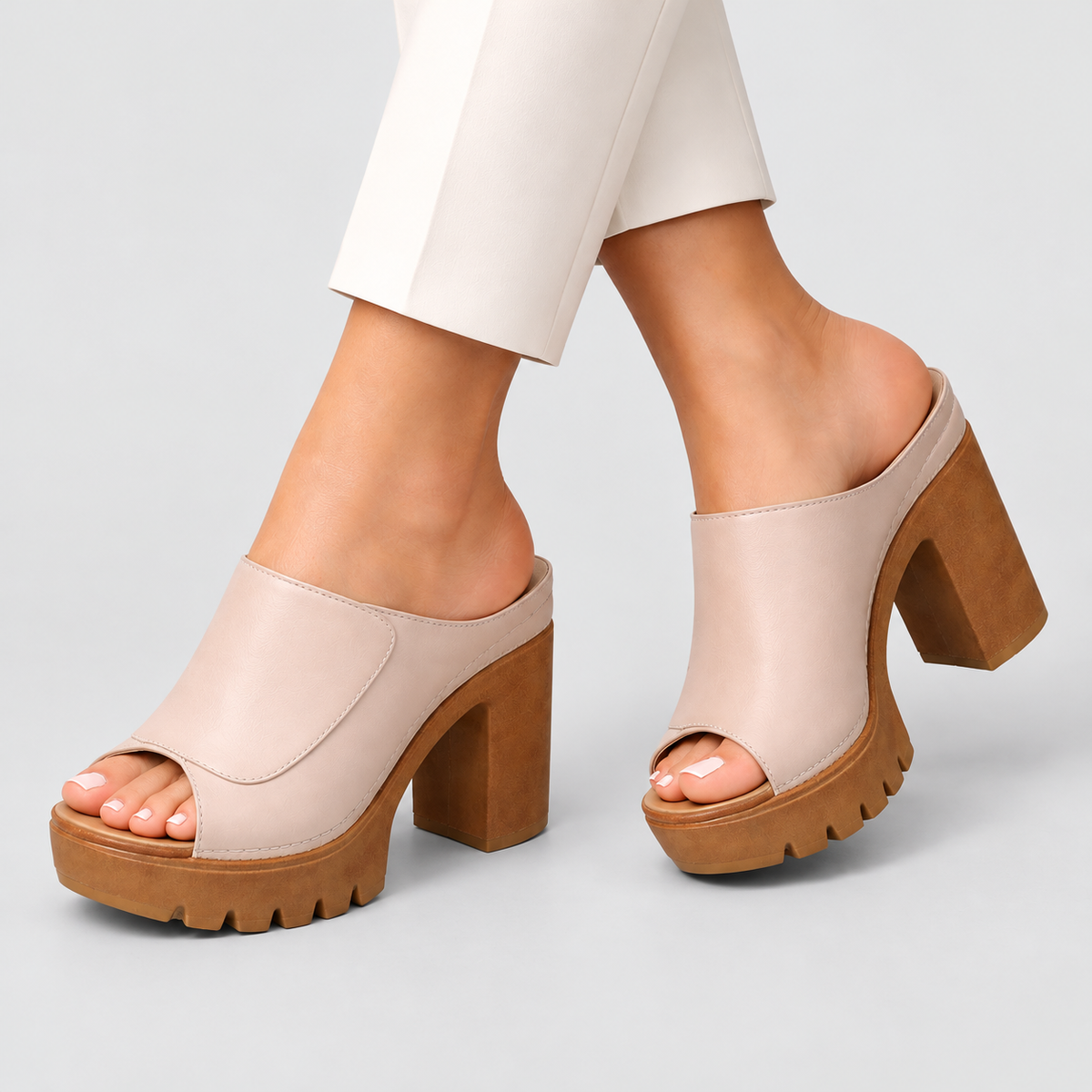 Ysolde | Women’s Platform Block-Heel Mules — product detail 3