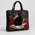Zelina | Women’s Cat-Print Quilted Tote Bag — product detail 1