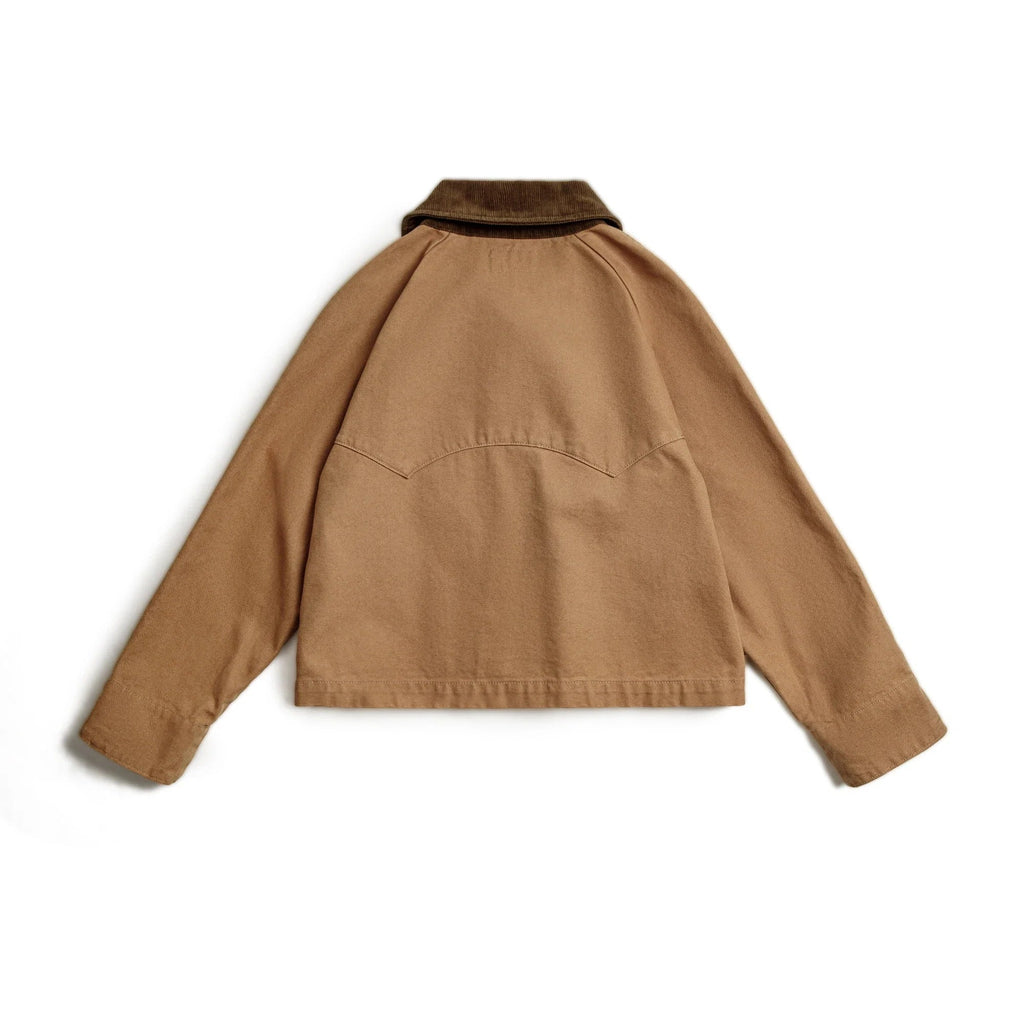 Rosamunda | Women’s Barn Jacket with Corduroy Collar