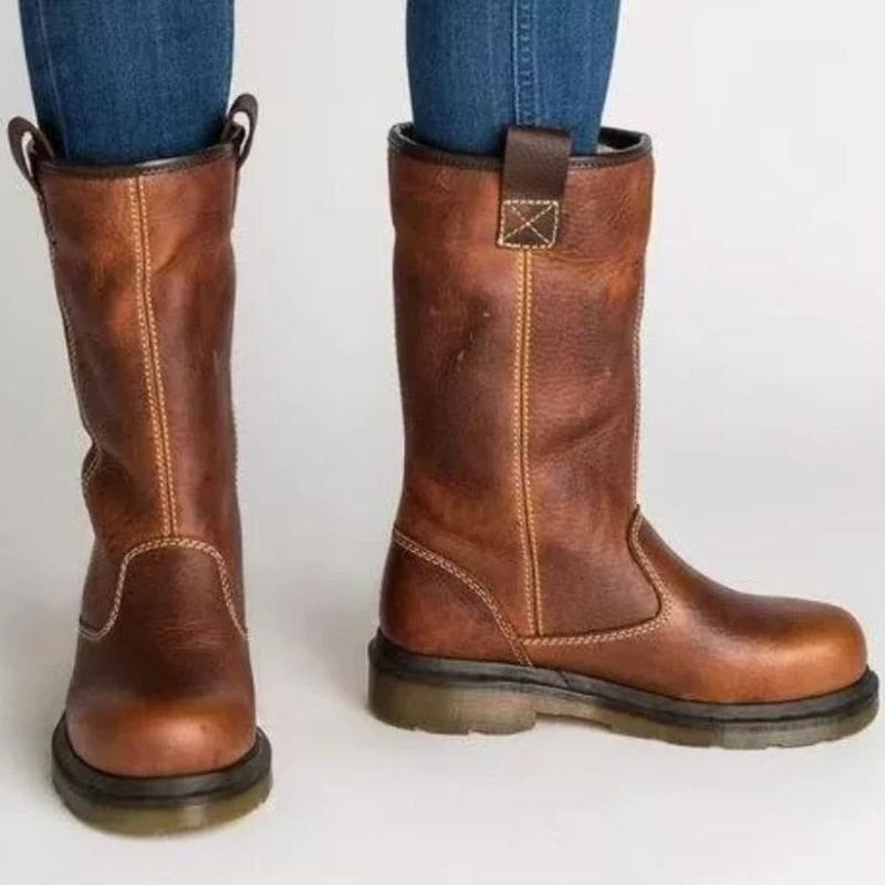 Roselina | Women’s Lined Boots with Contrast Stitching