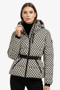 Frances | Women’s Belted Puffer Jacket with Hood
