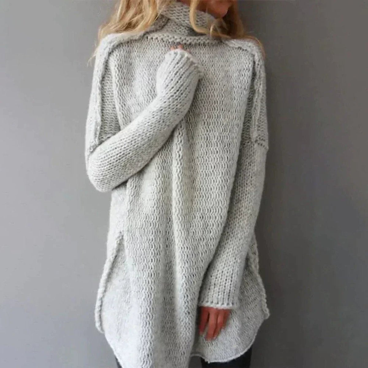 Margaret | Women’s Chunky Knit Turtleneck Sweater