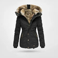 Annika | Women’s Hooded Puffer Jacket with Faux Fur Trim
