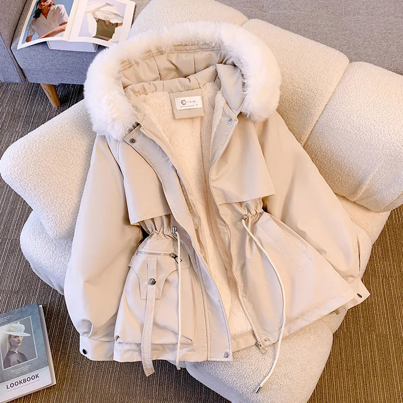 Fern | Women’s Hooded Puffer Jacket with Fleece Lining