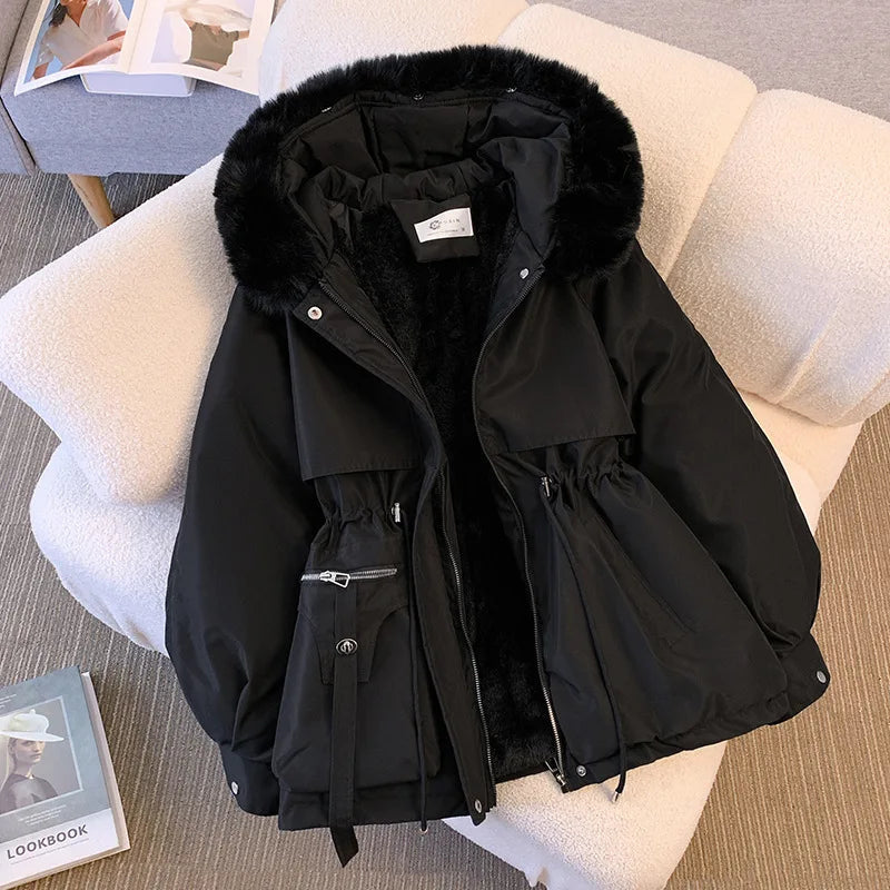 Fern | Women’s Hooded Puffer Jacket with Fleece Lining