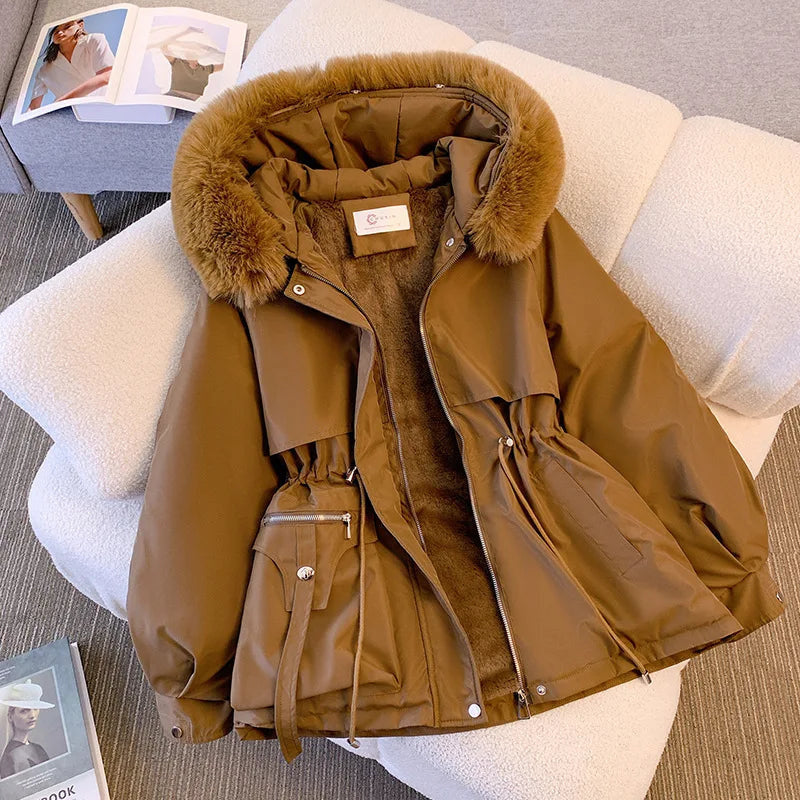 Fern | Women’s Hooded Puffer Jacket with Fleece Lining